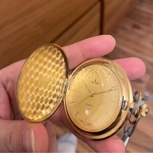 **Croton** NWT Elegant Gold Pocket Watch